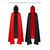Capa Disfraz Reversible Negro/rojo Con Capucha 130cm - comprar online