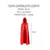 Capa Corta Brillante Caperucita Roja Con Capucha 80 Cm en internet