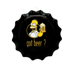 PLACA TAMPINHA DE GARRAFA BEER 17 cm