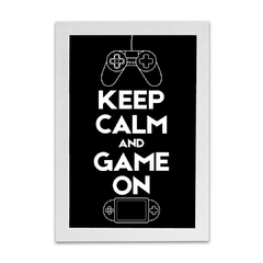 Placa Keep Calm Game na internet