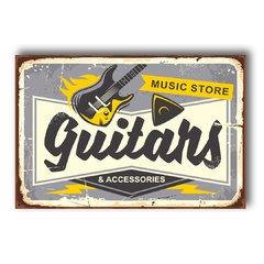 PLACA MUSIC STORE GUITARS