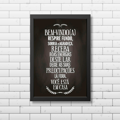 PLACA FRASE EM CASA - comprar online