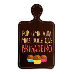 PLACA RECORTE TçBUA BRIGADEIRO 35x22 cm