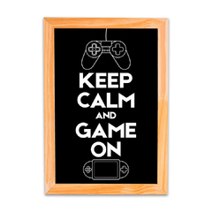 Placa Keep Calm Game - comprar online
