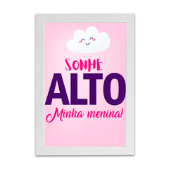 Placa Sonhe Minha Menina 5 na internet