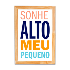 Placa Sonhe Meu Pequeno 2 - comprar online