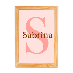 Placa Nome Menina 3 (PERSONALIZADO) - comprar online