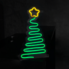 Placa Neon Led de Mesa Árvore Natal - comprar online