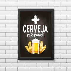 PLACA MAIS CERVEJA POR FAVOR - comprar online