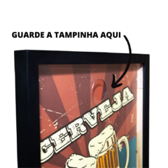 QUADRO PORTA TAMPINHAS CERVEJA GELADA na internet