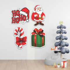 Kit 4 Placas Decorativas Natal