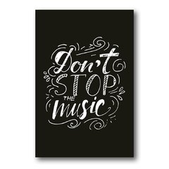 PLACA DON´T STOP THE MUSIC