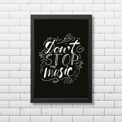 PLACA DON´T STOP THE MUSIC - comprar online