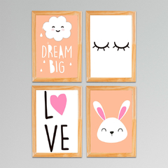 Kit 4 Placas Dream Big - comprar online