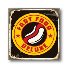 PLACA FAST FOOD DELUXE