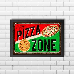 PLACA PIZZA ZONE - comprar online