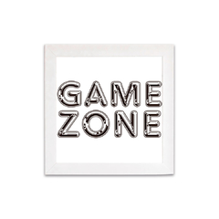Placa Game Zone na internet