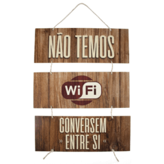 PLACA WIFI C/ CORDA 70x40 cm