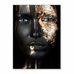 Quadro Decorativo Mulher Negra Luxo - comprar online