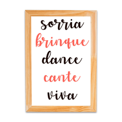 Placa Frase Viva - comprar online