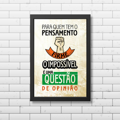 PLACA PENSAMENTO FIRME - comprar online