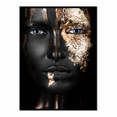 Quadro Decorativo Mulher Negra Luxo