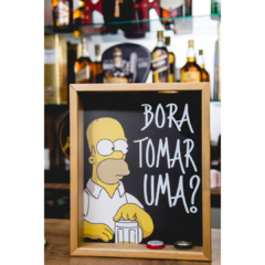 quadro porta tampinhas homer simpson|tam 20x25 cm na internet