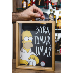 quadro porta tampinhas homer simpson|tam 20x25 cm - comprar online