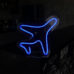 Placa Neon Led de Mesa Avião - comprar online