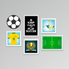 Kit 6 Placas Futebol - comprar online