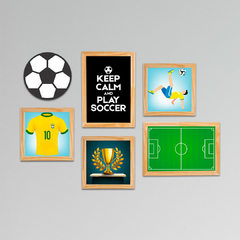 Kit 6 Placas Futebol na internet