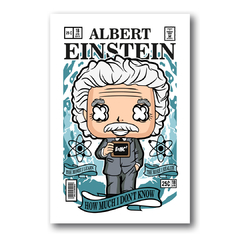 PLACA ILUSTRAÇÃO ALBERT EINSTEIN FUNKO