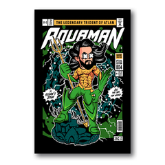 PLACA ILUSTRAÇÃO AQUAMAN FUNKO