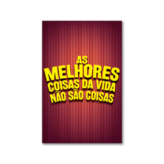 PLACA AS MELHORES COISAS 20x13 cm