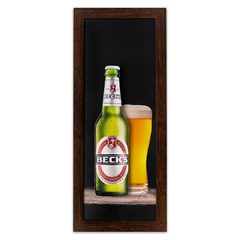 Quadro Relevo Beer Becks 40x15 cm - comprar online
