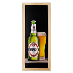 Quadro Relevo Beer Becks 40x15 cm