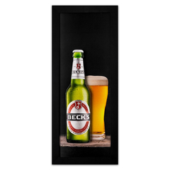 Quadro Relevo Beer Becks 40x15 cm - loja online