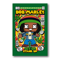 PLACA ILUSTRAÇÃO BOB MARLEY FUNKO