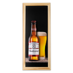 Quadro Relevo Beer Budweiser 40x15 cm - loja online