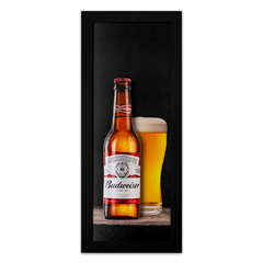 Quadro Relevo Beer Budweiser 40x15 cm