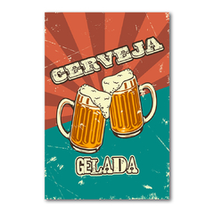 PLACA CERVEJA GELADA