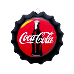 PLACA TAMPINHA DE GARRAFA COCA COLA 17 cm