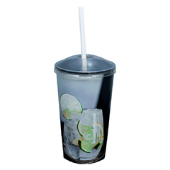 KIT CAIPIRINHA DRINK COPO C/ SOCADOR 950ml - Art Print Decorações