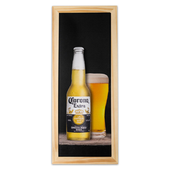 Quadro Relevo Beer Corona 40x15 cm - Art Print Decorações