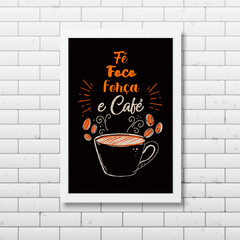 PLACA FORÇA E CAFÉ - comprar online