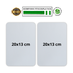 Kit 2 Placas Sinalização Banheiros Feminino e Masculino 20x13 cm - comprar online