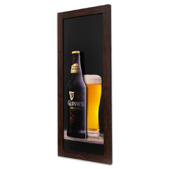 Quadro Relevo Beer Guinness 40x15 cm - Art Print Decorações