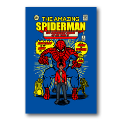 PLACA ILUSTRAÇÃO HOMEM ARANHA FUNKO