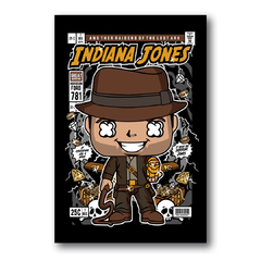 PLACA ILUSTRAÇÃO INDIANA JONES FUNKO