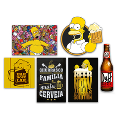 KIT 6 PLACAS HOMER SIMPSONS - comprar online